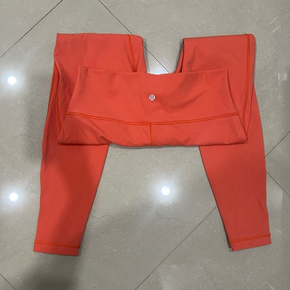 Lululemon Wunder Under High-Rise Tight 28" *Full-On Luxtreme Warm Coral Size 10 - Picture 5 of 6